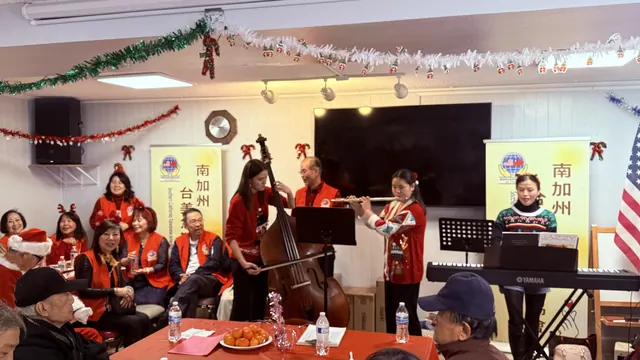 Photo from the December birthday party and Christmas celebration