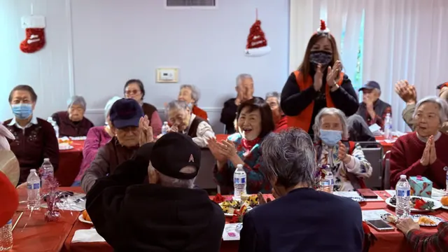 Photo from the December birthday party and Christmas celebration