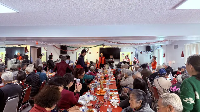 Photo from the December birthday party and Christmas celebration