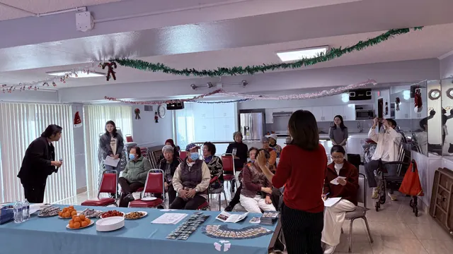 Photo from the December birthday party and Christmas celebration
