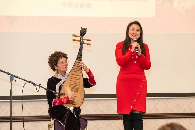 Pipa performance at the celebration