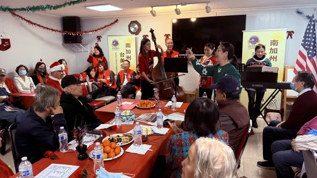 Photo from the December birthday party and Christmas celebration