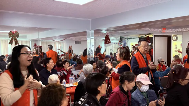 Photo from the December birthday party and Christmas celebration