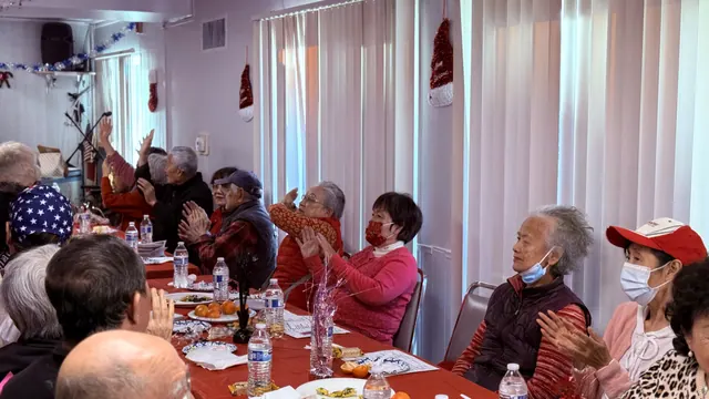 Photo from the December birthday party and Christmas celebration