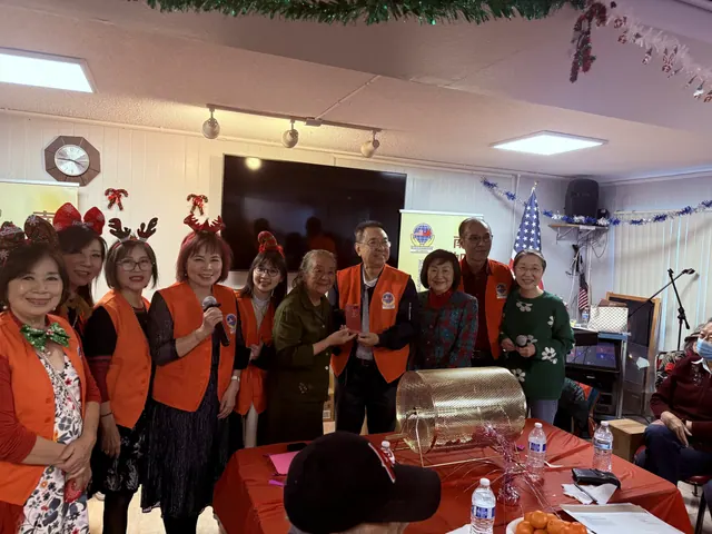 Photo from the December birthday party and Christmas celebration