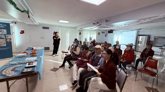 Photo from the December birthday party and Christmas celebration