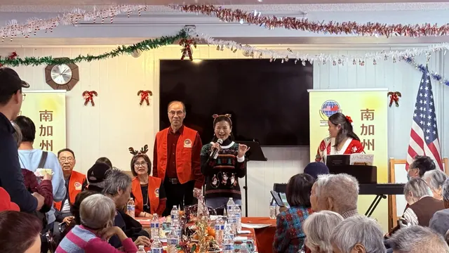 Photo from the December birthday party and Christmas celebration