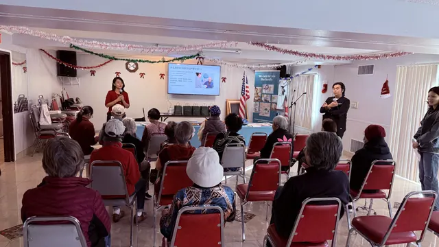 Photo from the December birthday party and Christmas celebration